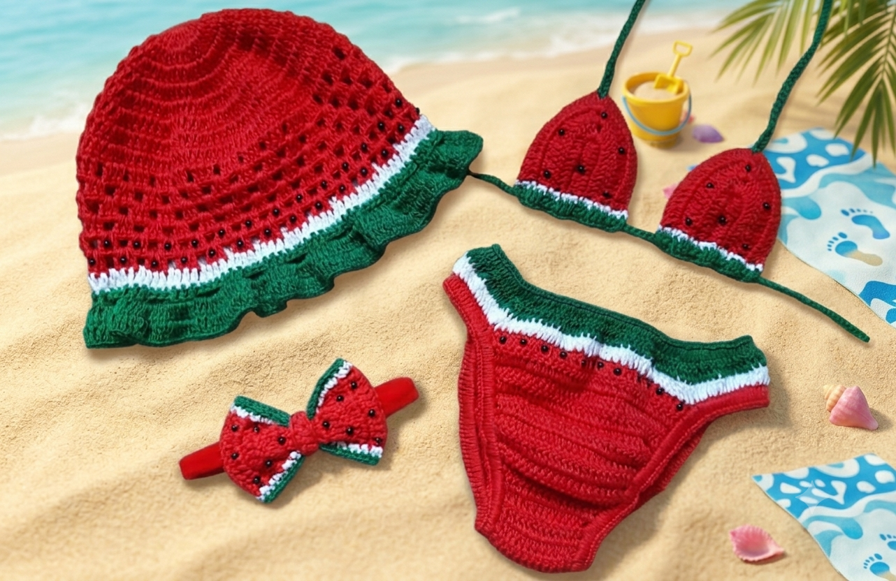 kit Praia Infantil Melancia