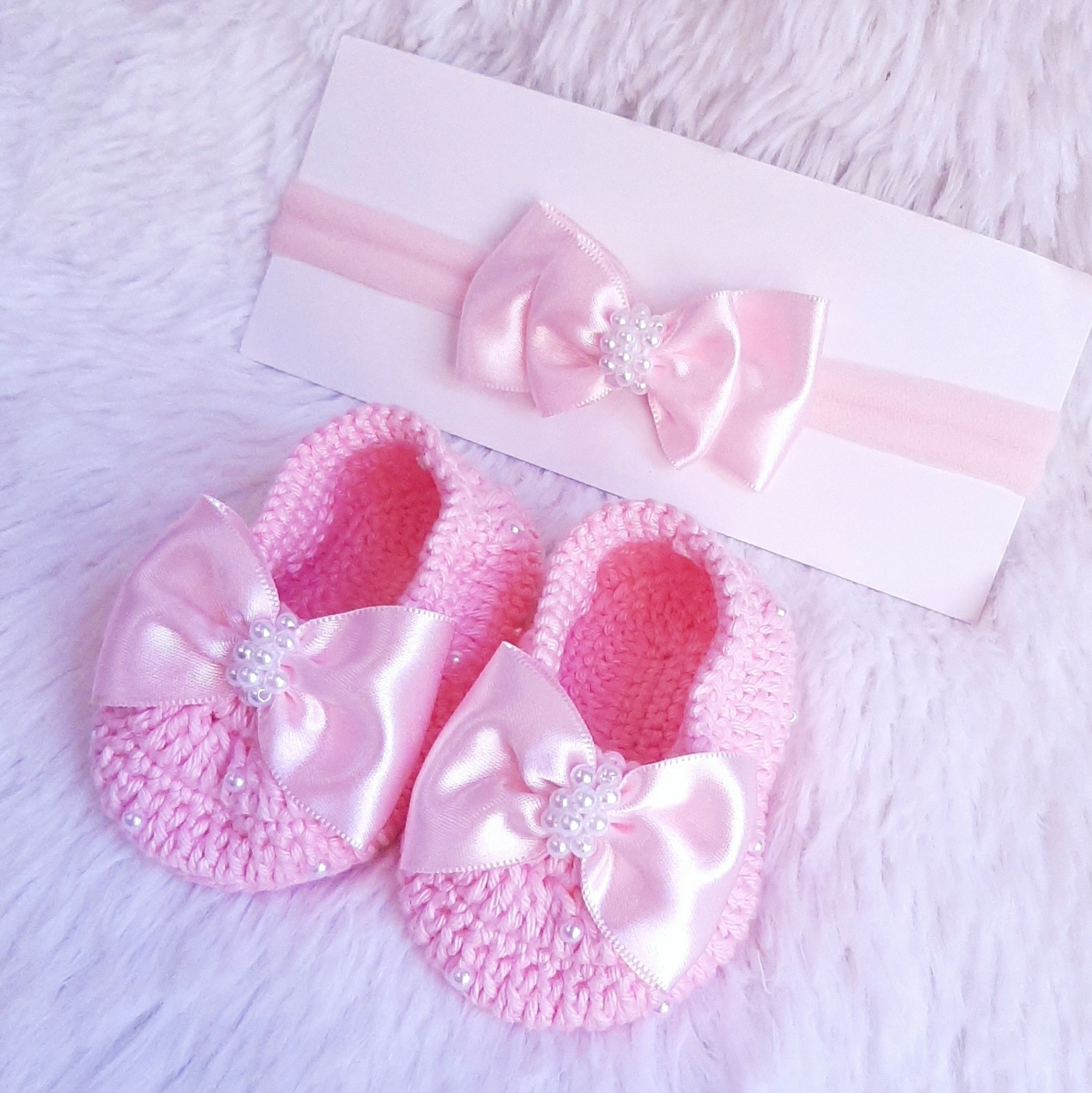 Kit Sapatinho com tiara