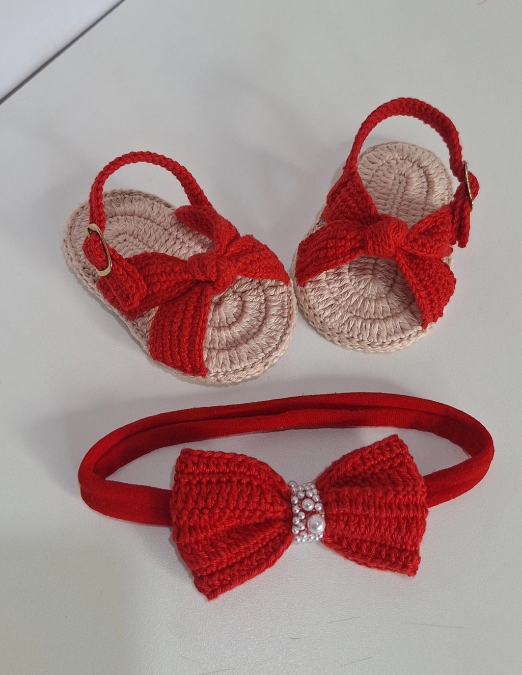 Kit Sapatinho com tiara